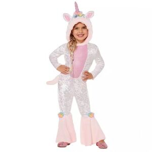 Spirit Halloween Magical Unicorn Toddler Costume Hooded Jumpsuit, Size 2T